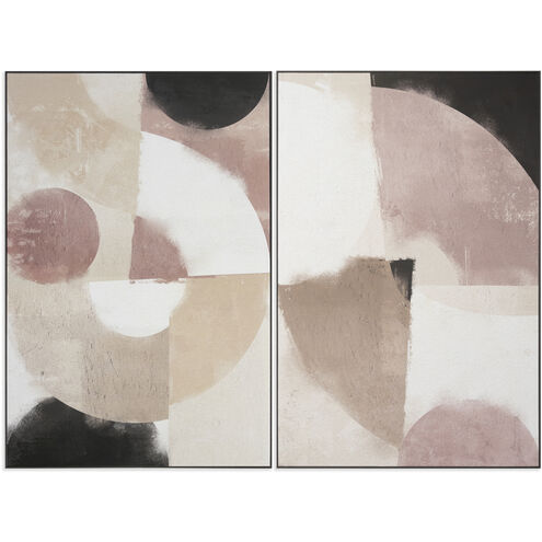 Miami Vice Charcoal Luxe Art, Set Of 2